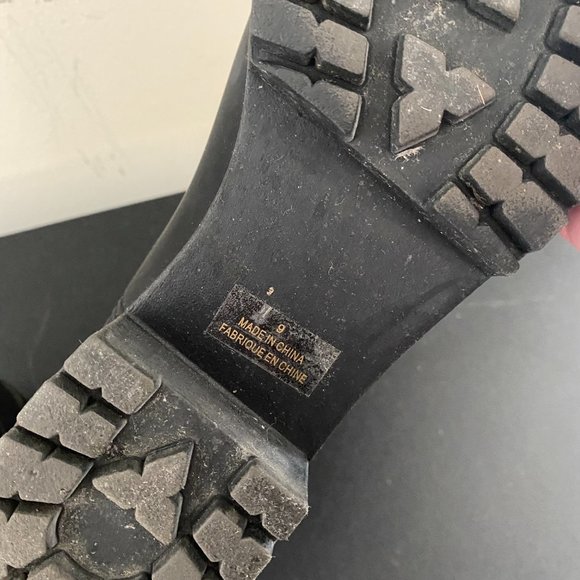 Jeffrey Campbell Cloudy Waterproof Chelsea Rain Boot Black - Picture 8 of 8